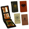 7 Pc Leatherette Manicure Gift Set - Screen Imprint